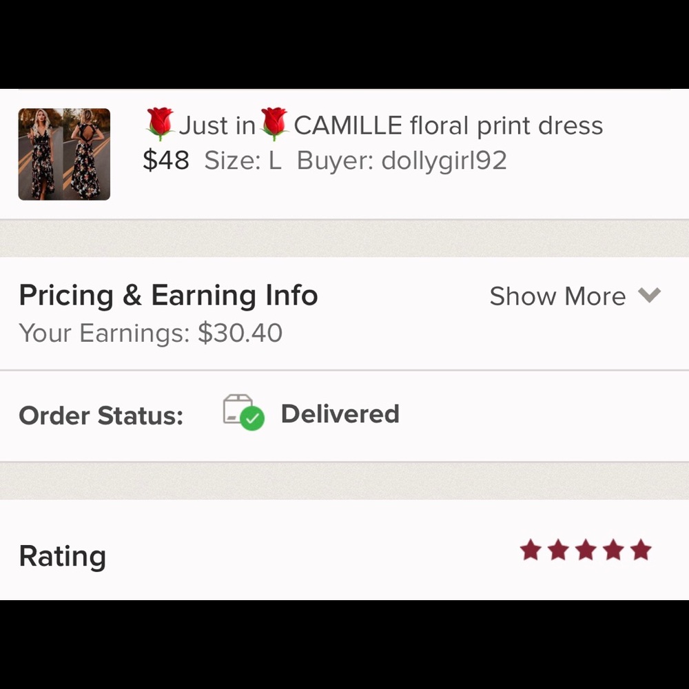 🌹New🌹CAMILLE floral print dress - Picture 8 of 8